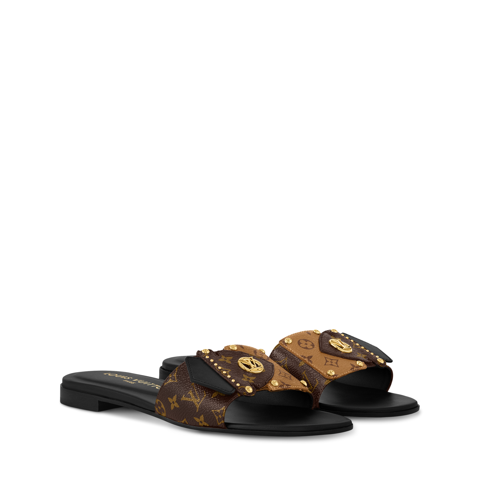 靴 LV Damier Mule Sandals Brown 36 Y2K louis-vuitton--